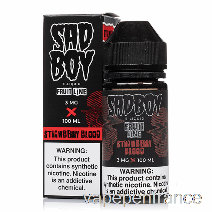 Sang De Fraise - Sadboy - Stylo Vape 100 Ml 0 Mg